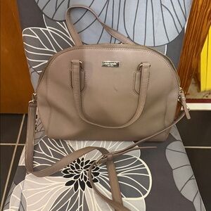 Kate Spade Beige Leather Satchel